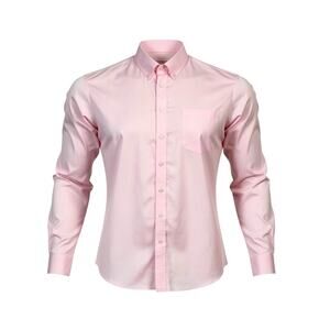 Bobby’s Fashions Button Down Dress Shirt Mens Pink LS Custom Tailored Hong Kong